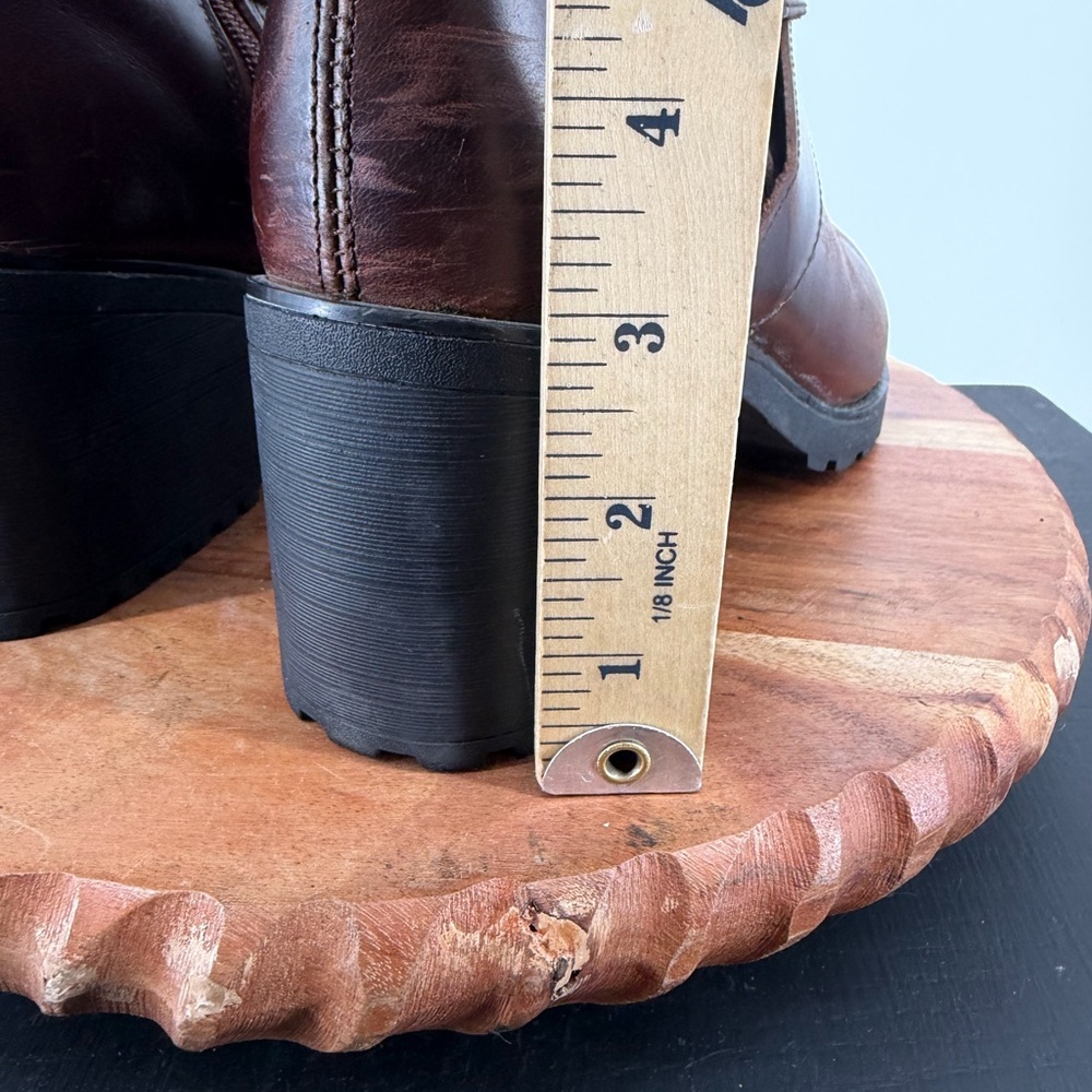 Harley-Davidson Lalanne Triple Strap Motorcycle Boots full-grain brown leather 9 - Picture 5 of 10